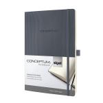 Sigel Conceptum Notebook Soft Cover Lined And Numbered 194 Pages Dark Grey Ref CO319 158613