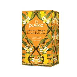 Cheap Stationery Supply of Pukka Individually Enveloped Tea Bags Lemon Ginger and Manuka Honey 5060229011541 Pack of 20 158638 Office Statationery