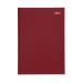 5 Star Office 2021 Diary Week to View Casebound and Sewn Vinyl Coated Board A4 297x210mm Red