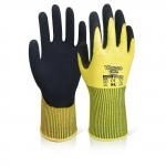 The yellow Wonder Grip WG-310H Comfort Hi-Vis glove is shown in the image. It comes in a pack of 12 and has a lead time of up to 3 days. The gloves have a comfortable design and a wonder grip for better functionality.