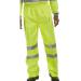 B-Seen Birkdale Over Trousers Polyester Hi-Vis L Saturn Yellow Ref BITSYL *Up to 3 Day Leadtime*