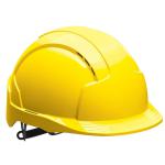 JSP EVOLite Safety Helmet ABS 6-point Terylene Harness EN397 Standard Yellow Ref AJB160-000-200 159713