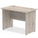 Trexus Slim Rectangular Desk Panel End Leg 1000x600mm Grey Oak Ref I003084