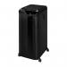 The photograph captures the sleek design of the Fellowes Large Office Shredders Automax 600M, with its micro cut P-5 blades that offer optimal security. The 4657401 model is depicted shredding documents effortlessly, giving a professional and efficient impression for any office setting.