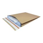 Kraft Mailer Eco V Bottom & Side Gusset Double P&S 350x450x40mm +100 flap Manilla Ref RBL10532 [Pack 50]  159875