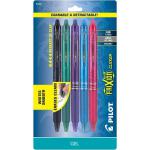Pilot FriXion Erasable Rollerball Pens Medium 0.7 mm Black, Blue, Green, Violet, Pink Pack of 5 160116