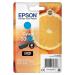 Epson T33XL Inkjet Cartridge Orange High Yield Page Life 650pp 8.9ml Cyan Ref C13T33624012