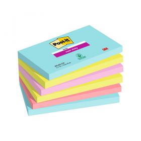 Post-it?? Super Sticky Notes, Cosmic Colours, 76 mm x 127 mm, 6 Pads 160162