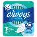 This photo features a box of Procter & Gamble Personal Hygiene Always Ultra Pads. The packaging is blue and white with the brand name and product name clearly displayed. The box contains 16 x 13 ultra thin pads and the date code 160214 can be seen on the box.