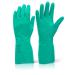 Click2000 Nitrile Gauntlet Flocked Lined Size 7 Small Green Ref NGS [Pack 10] *Up to 3 Day Leadtime*
