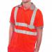 B-Seen Polo Shirt Hi-Vis Short Sleeved S Red Ref BPKSENRES *Up to 3 Day Leadtime*