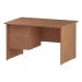 Trexus Rectangular Desk Panel End Leg 1200x800mm Fixed Pedestal 2 Drawers Beech Ref I001733