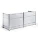 Trexus Reception Desk 2485x1030x25mm High Gloss White Ref I000736