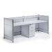 Trexus Reception Desk 2485x1030x25mm High Gloss White Ref I000736