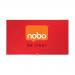 Nobo 40 inch Widescreen Felt Board 890x500mm Red Ref 1905311