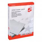 5 Star Value Copier PEFC & EU Ecolabel Paper Multifunctional Ream-Wrapped 80gsm A3 White [Box of 5 Reams] 161267