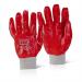 Click2000 PVC Fully Coated Knitwrist 10 Gloves Red Ref PVCFCKWR10 [Pack 100] *Up to 3 Day Leadtime*