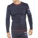 Click Arc Compliant T-Shirt Long Sleeve Fire Retardant L Navy Ref CARC22L *Up to 3 Day Leadtime*