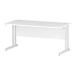 Trexus Rectangular Desk White Cantilever Leg 1600x800mm White Ref I002193