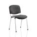 Trexus Stacking Chair Chrome Frame Charcoal 470x420x500mm Ref BR000069