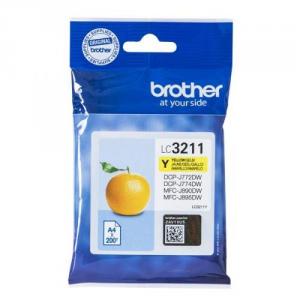 Click to view product details and reviews for Brother Inkjet Cartridge Page Life 200pp Yellow Ref Lc3211y 161844.