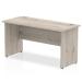 Trexus Slim Rectangular Desk Panel End Leg 1400x600mm Grey Oak Ref I003088