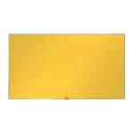 Nobo Impression Pro Widescreen Felt Notice Board 890x500mm Yellow Ref 1915430 162083