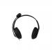 Microsoft LX-3000 Wired Stereo Headset Over the Head With Noise Cancellation With Microphone Black/Silver 162350