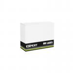 The BCD Supplies Label Tapes Brother M-K231 label tape features an authentic design with self-adhesive properties. The tape is black with white print and measures 12 mm x 8m. Perfect for labeling and organizing projects.