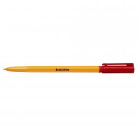 Fine Point Ball Pen 0.7mm Ball, 0.3mm Line Width Red Pack of 50 162398