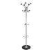 5 Star Facilities Coat Stand with Revolving Head 5 Pegs 5 Hooks Base 380mm Height 1890mm Black/Chrome