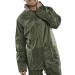 B-Dri Weatherproof Jacket with Hood Lightweight Nylon Small Olive Green Ref NBDJOS *Up to 3 Day Leadtime*