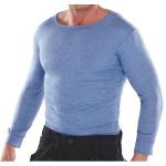 Click Workwear Vest Long Sleeve Thermal Lightweight XL Blue Ref THVLSXL *Up to 3 Day Leadtime* 162726