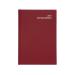 5 Star Office 2021 Appointment Diary Day to Page Casebound and Sewn Vinyl Coated Board A5 210x148mm Red