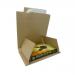 Rigid Corrugated Postal Wrapper Small 250x180x50mm Manilla Ref RBL10535 [Pack 25]