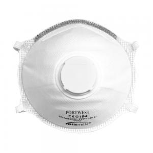 P304 Ffp3 Valved Dolomite Light Cup White Respirator Pack  10 163451