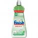 The photograph shows a 400ml bottle of Reckitt Benckiser Group plcs Cleaning and Maintenance Finish Rinse Aid, with a 0% label and a capacity of 163538. The bottle is transparent, with a clean and simple design, featuring the brand and product name in bold font. The liquid inside appears clear and shiny, ready to provide a spotless finish to dishes and surfaces.