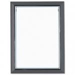 5 Star Facilities Snap De Luxe Certificate Frame Holds Standard A4 Certificates W210xD25xH297mm Smoke 163576