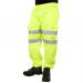 B-Seen Jogging Bottoms Hi-Vis Zip Pockets S Saturn Yellow Ref BSJBSYS *Up to 3 Day Leadtime*