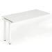 Trexus Bench Desk Single Extension White Leg 1200x800mm White Ref BE320