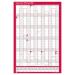 Sasco 2021 Year Planner Portrait Unmounted with Pen Kit 915x610mm Red Ref 2410130