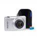 Praktica Z212 Digital Camera Kit 12x Optical Zoom Case & 32GB Micro SD Card Silver Ref PRA242
