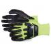 Superior Glove Dexterity Hi-Vis Anti-Impact Black Widow 7 Yellow Ref SUS13YPNVB07 *Up to 3 Day Leadtime*