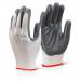 Click2000 Nitrile Palm Coated Polyester Gloves S Grey Ref EC7GYS [Pack 100] *Up to 3 Day Leadtime*