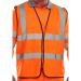 Click Fire Retardant Hi-Vis Waistcoat Polyester XL Orange Ref CFRWCORXL *Up to 3 Day Leadtime*