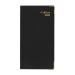 Collins 2021 Business Pocket Diary Week to View Sewn Leather Grain Cover 80x152mm Black Ref CAPB Blk 2021