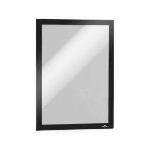 Durable Duraframe A4 Self Adhesive with Magnetic Frame Black Ref