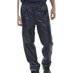 B-Dri Weatherproof Trousers Nylon Lightweight L Navy Blue Ref NBDTNL *Up to 3 Day Leadtime* 166353