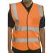 B-Seen High Visibility Waistcoat ID Large Orange Ref BD108ORL [Pack 10] *Up to 3 Day Leadtime*