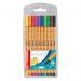 Stabilo Point 88 Fineliner Pen 0.4mm Line Asstd Ref 8810 [Pack 10] 166792